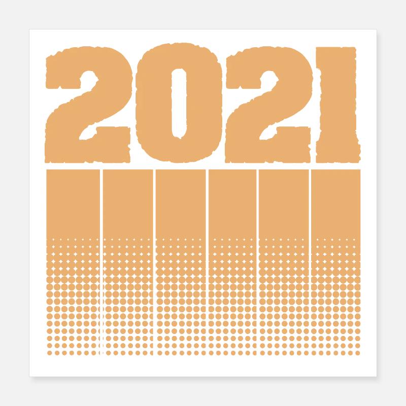 2021 2021 Poster 40 x 40 cm