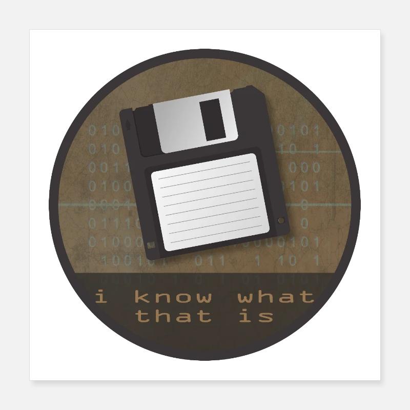 disquette Poster 40 x 40 cm