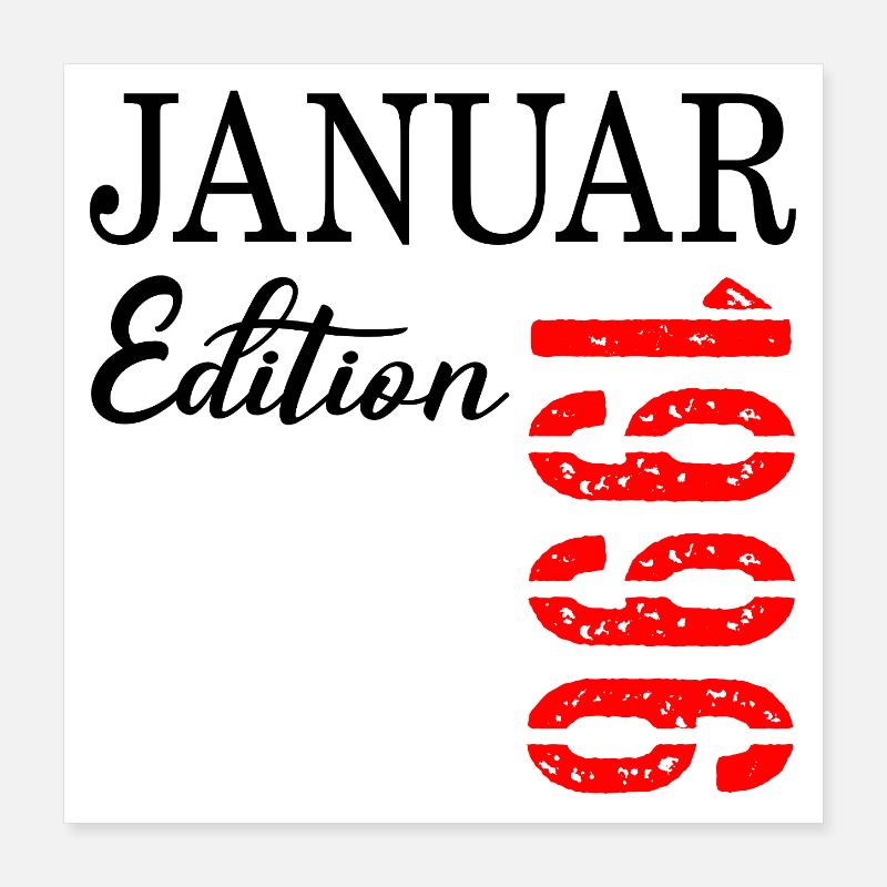 31. Geburtstag - Januar 1996 Poster 40x40 cm