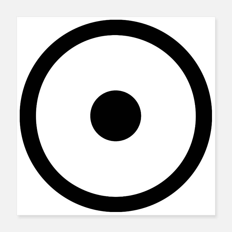 Alles ist Eins Poster 40x40 cm