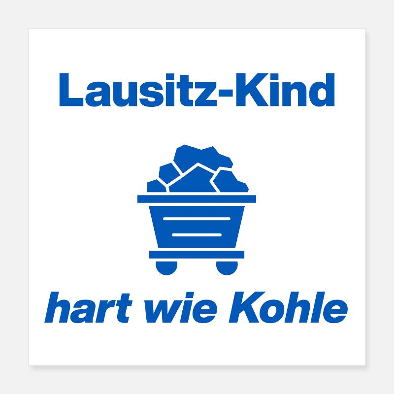 LAUSITZ-RACE : DURE COMME LE CHARBON ! Poster 40 x 40 cm