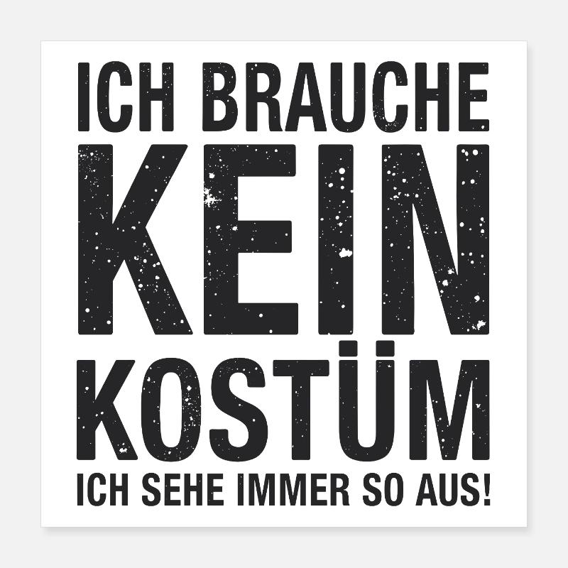 Costume de carnaval Poster 40 x 40 cm