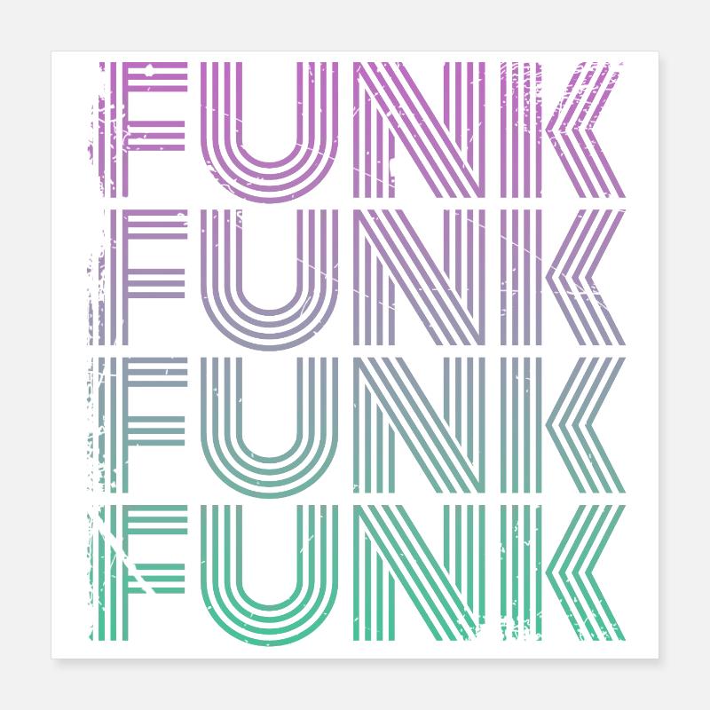Funk Vintage Poster 40x40 cm