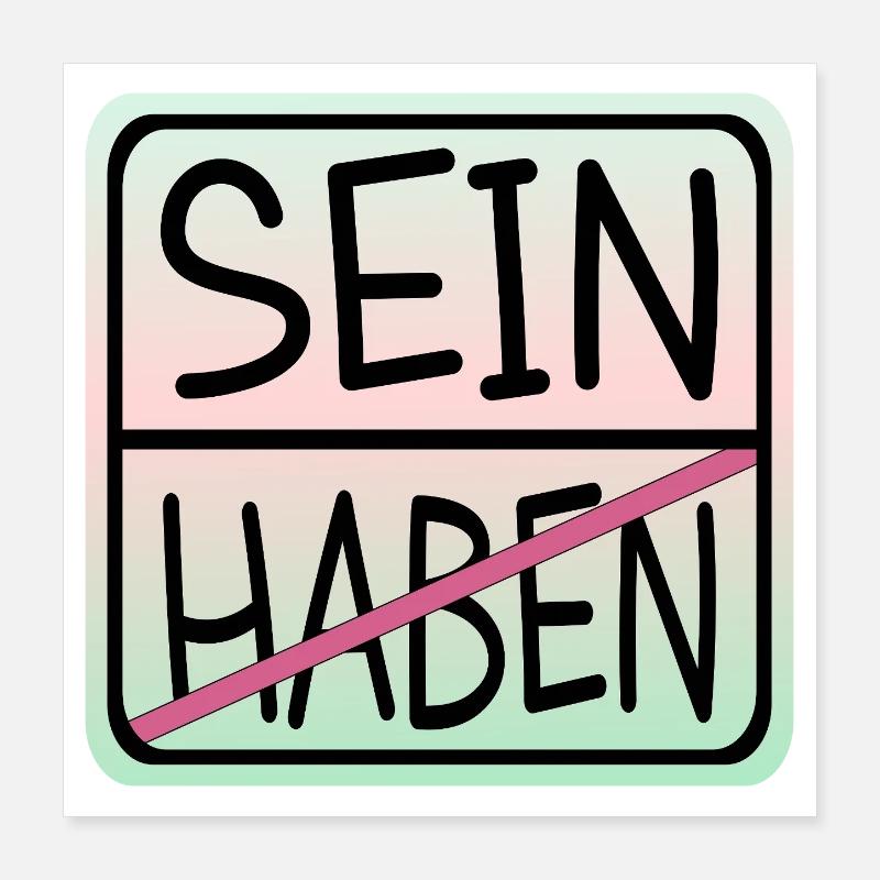 LA PLEINE CONSCIENCE EST Poster 40 x 40 cm