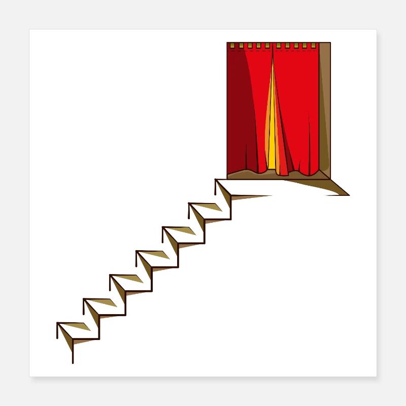 STAIRWELL Poster 16" x 16" (40x40 cm)