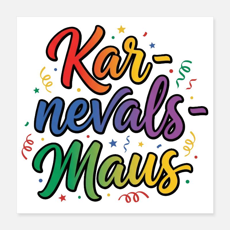 Carnival Mouse Cologne Carnival Mouse Poster 16" x 16" (40x40 cm)