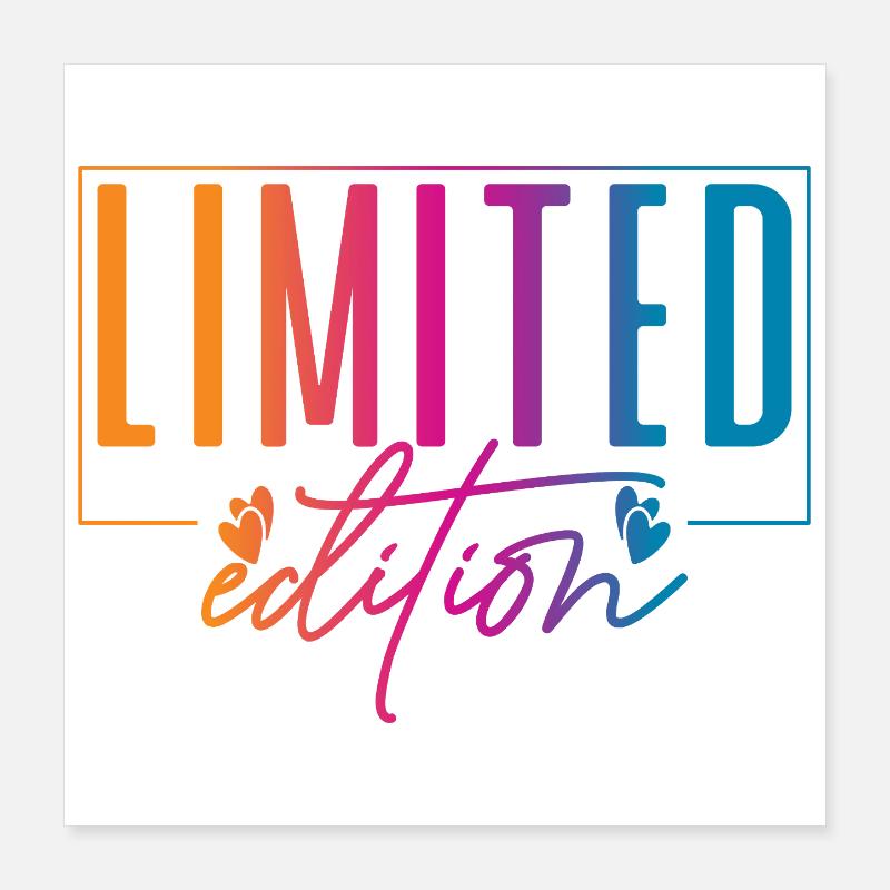 Édition limitée Poster 40 x 40 cm