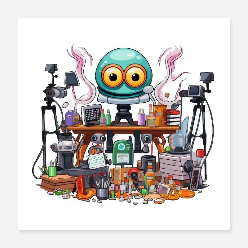Creative Gadget Workshop Alien Poster 16" x 16" (40x40 cm)