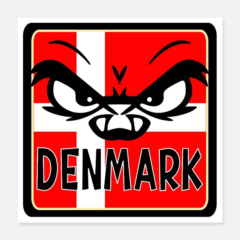 Denmark Emotions Poster 16" x 16" (40x40 cm)