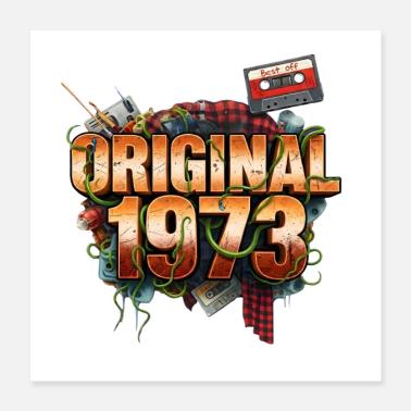 Originale 1973 Retro Poster 40x40 cm