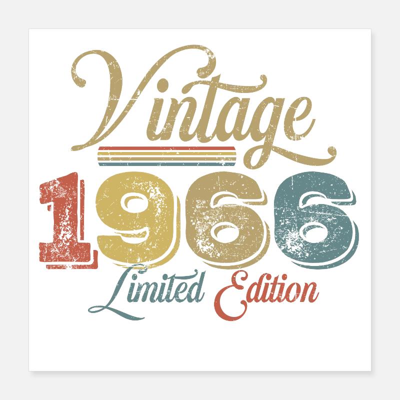 Vintage 1966 Poster 40x40 cm