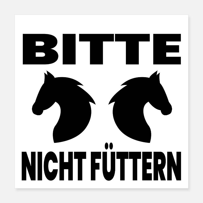 Chevaux Poster 40 x 40 cm