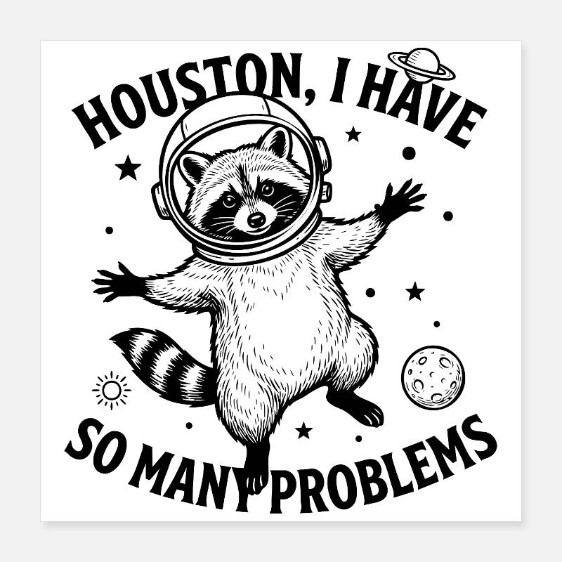 Ours à problèmes Poster 40 x 40 cm