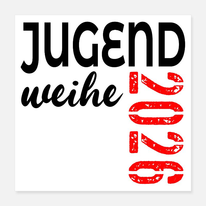 Geschenke zur Jugendweihe 2026 Poster 40x40 cm