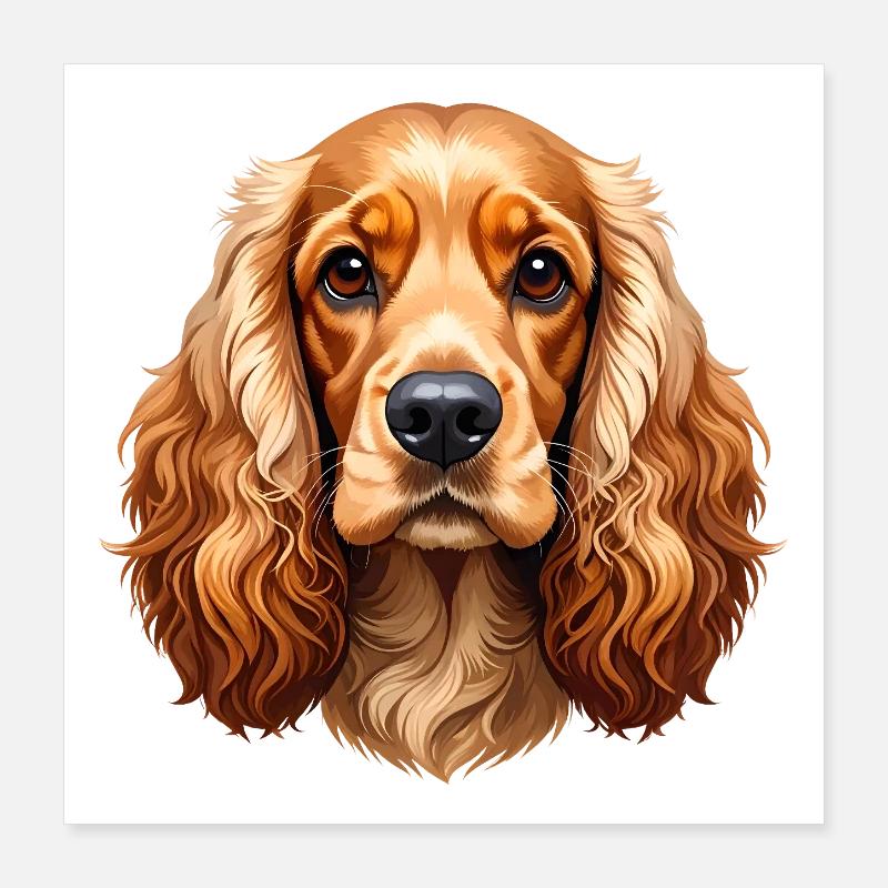 Cocker Spaniel Poster 40x40 cm