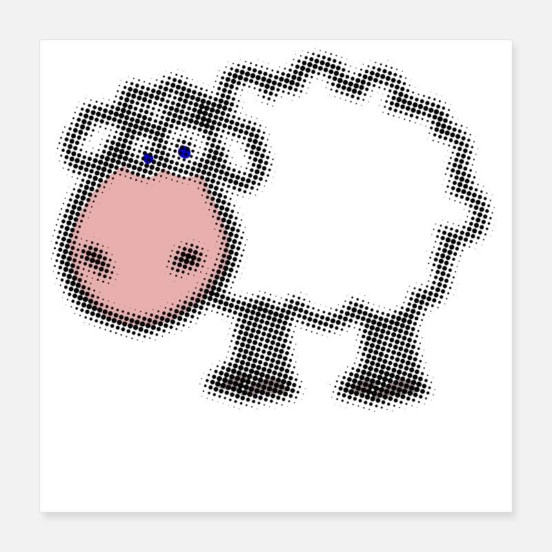 Mouton Poster 40 x 40 cm