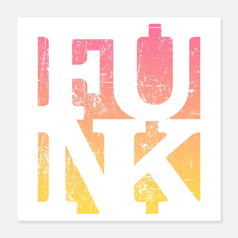 Funk Retro Musik Poster 40x40 cm