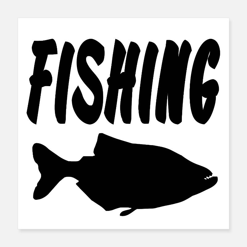 Angling Poster 16" x 16" (40x40 cm)