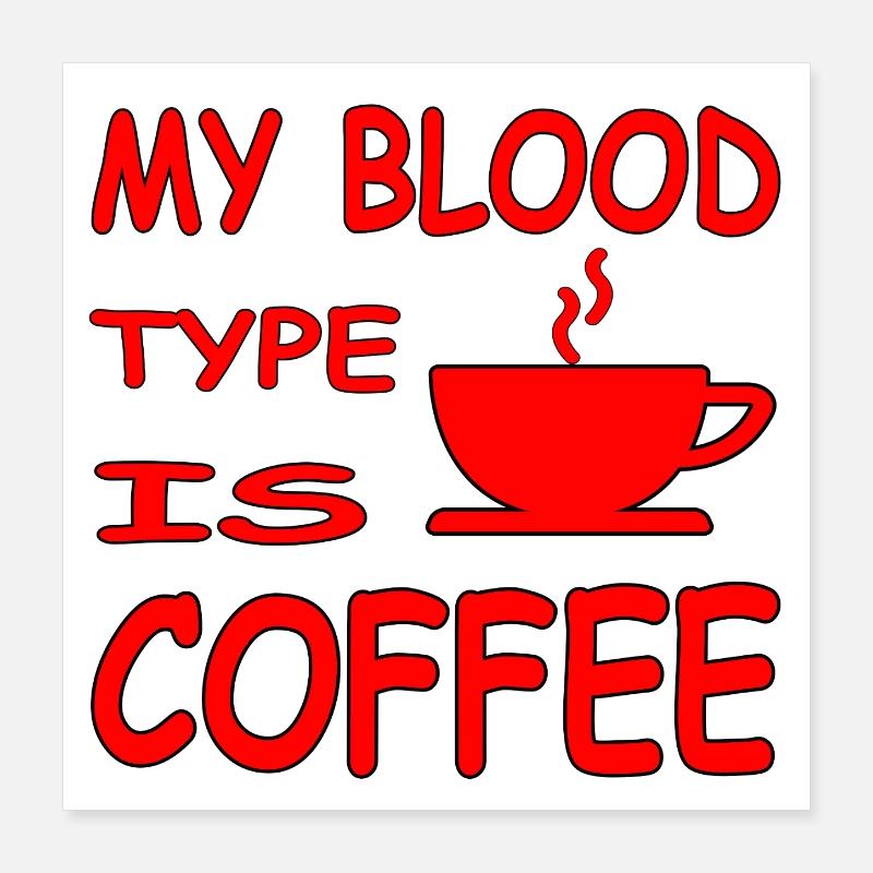 Kaffee Poster 40x40 cm