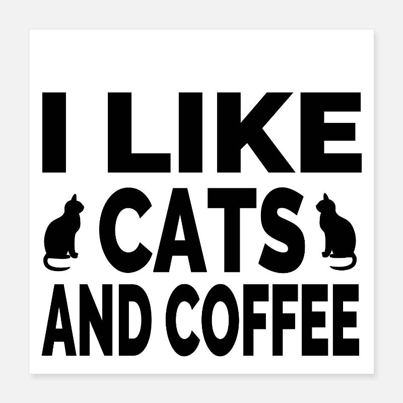 félin Poster 40 x 40 cm