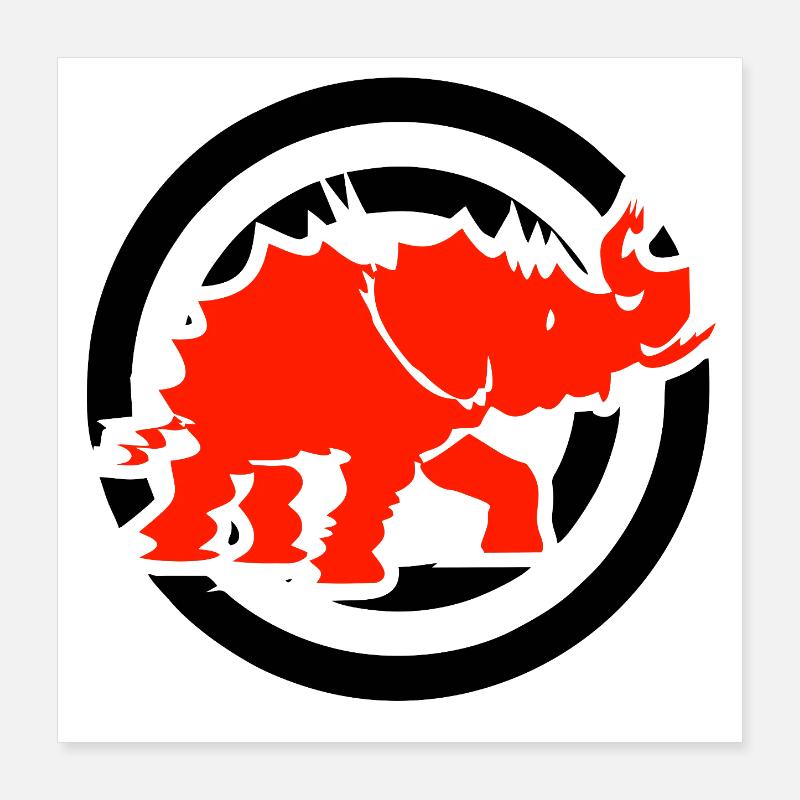 Elefant Poster 40x40 cm