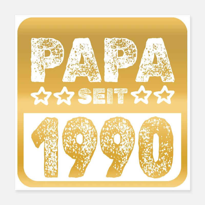 1990 Poster 40x40 cm