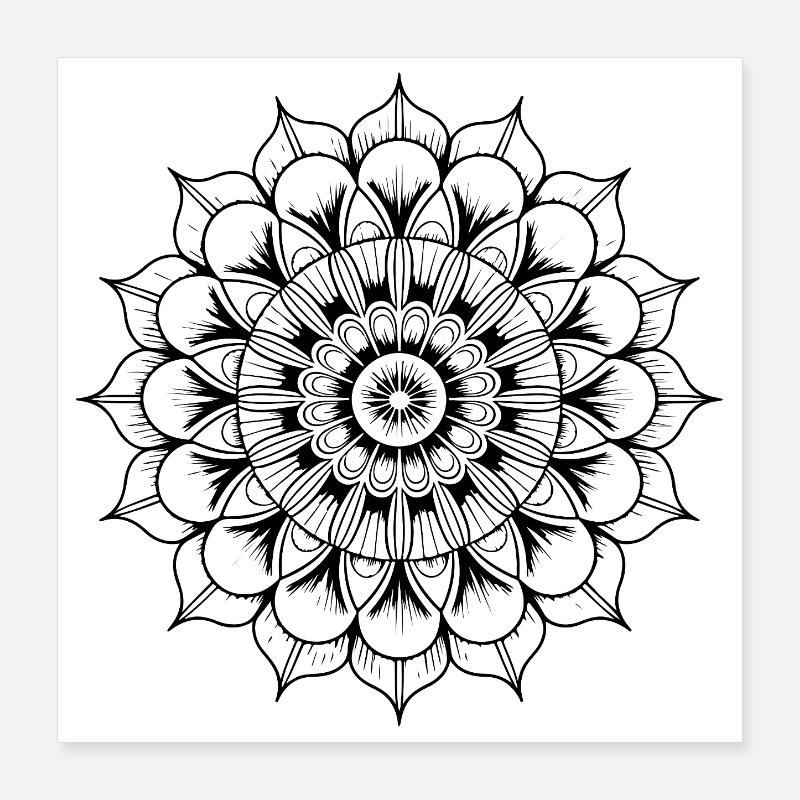 mandala Poster 40 x 40 cm