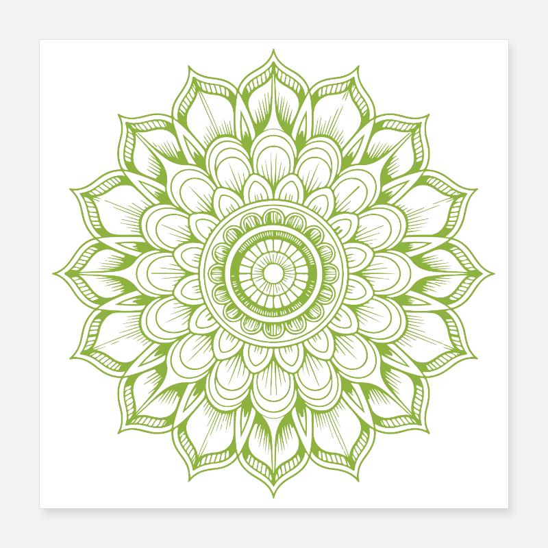 mandala Poster 40 x 40 cm