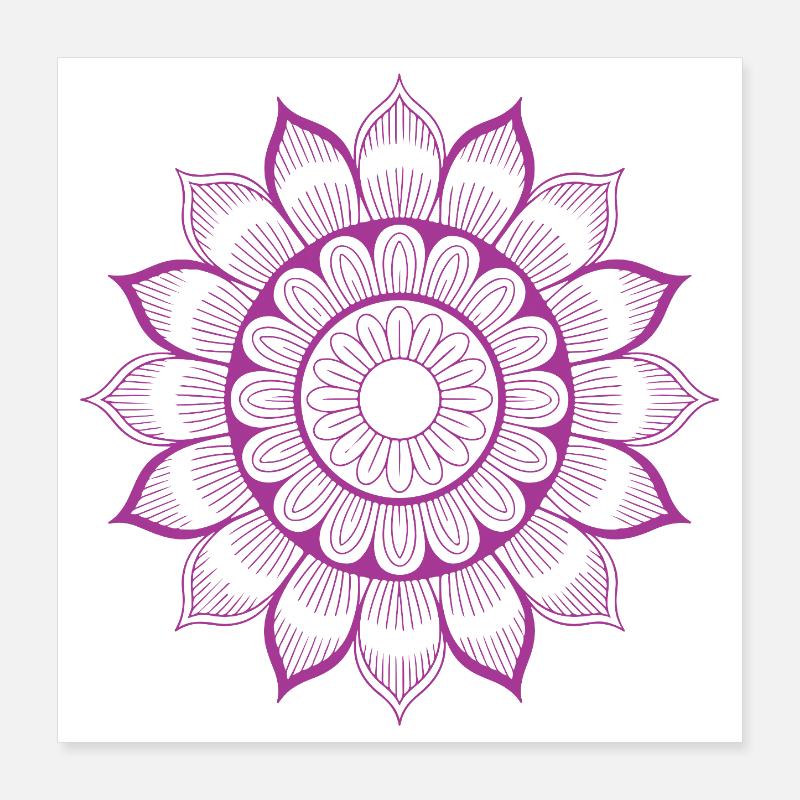 Mandala Poster 40x40 cm