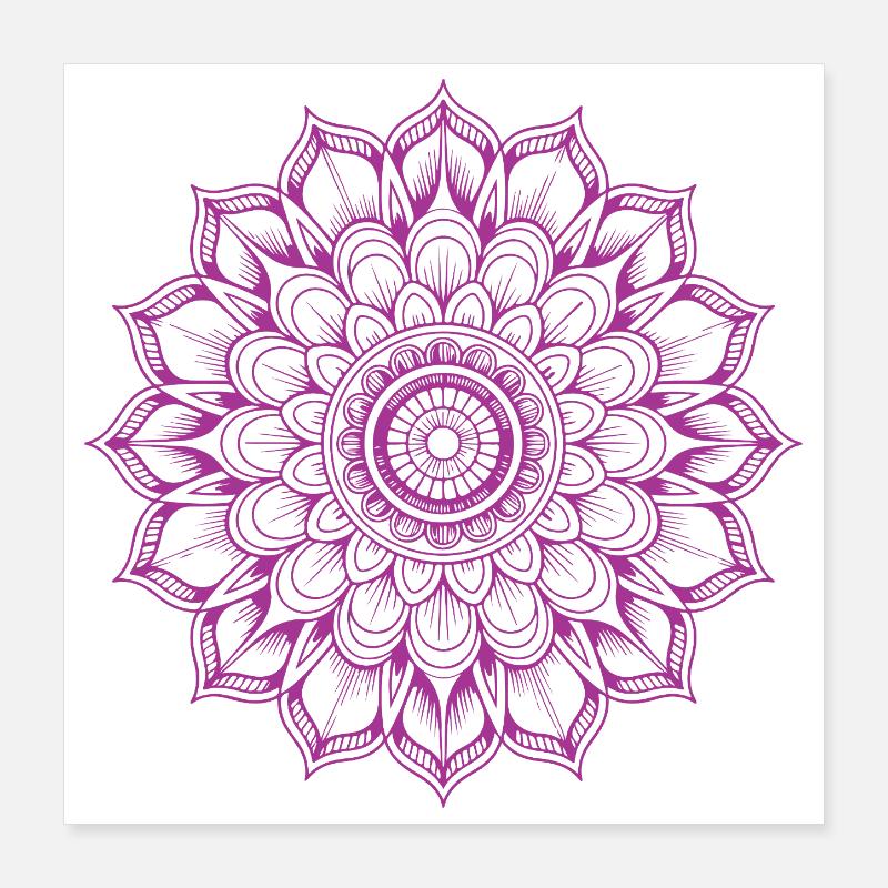 Mandala Poster 40x40 cm