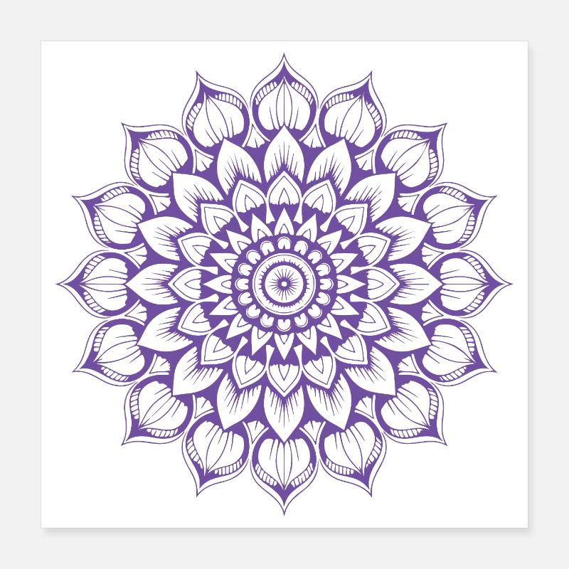 mandala Poster 40 x 40 cm