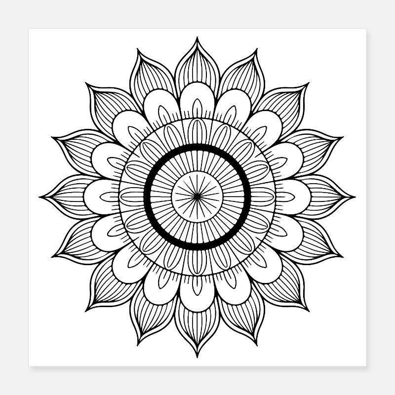 mandala Poster 40 x 40 cm
