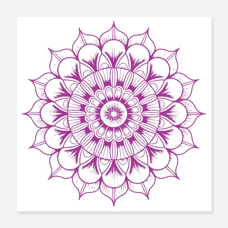 Mandala Poster 40 x 40 cm
