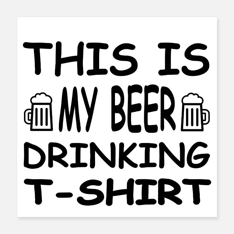 Bière Poster 40 x 40 cm