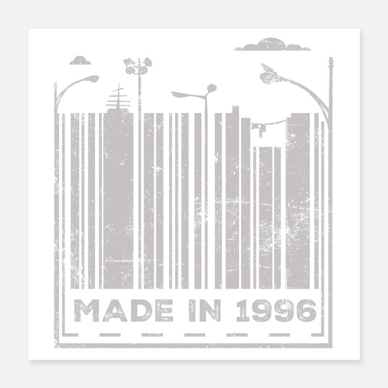 Fabriqué en 1996 Poster 40 x 40 cm