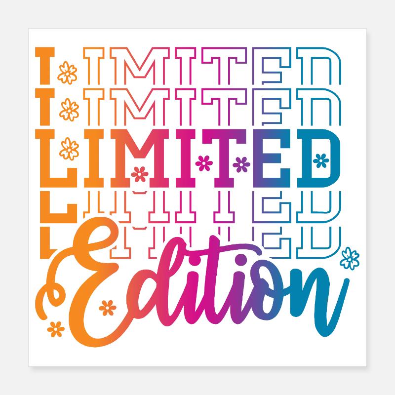 Édition limitée Poster 40 x 40 cm