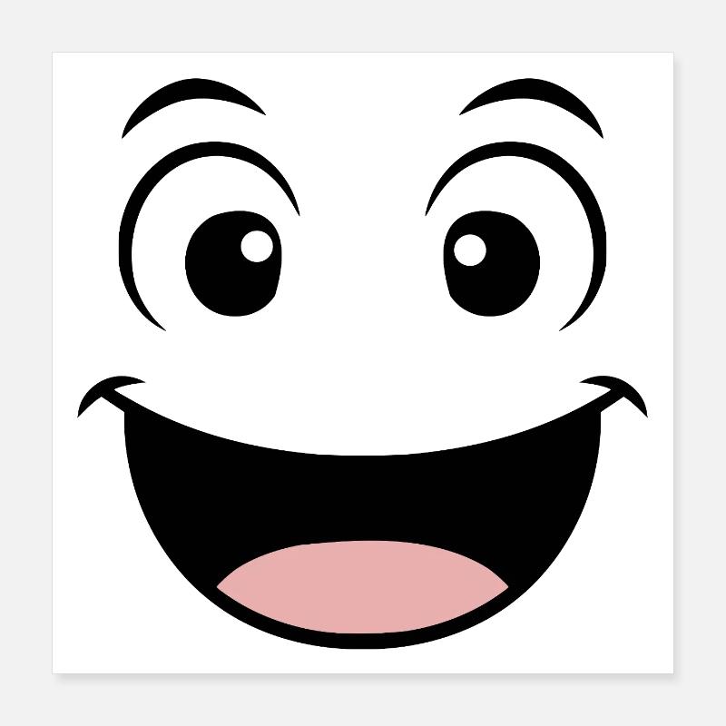 Good mood face Poster 16" x 16" (40x40 cm)