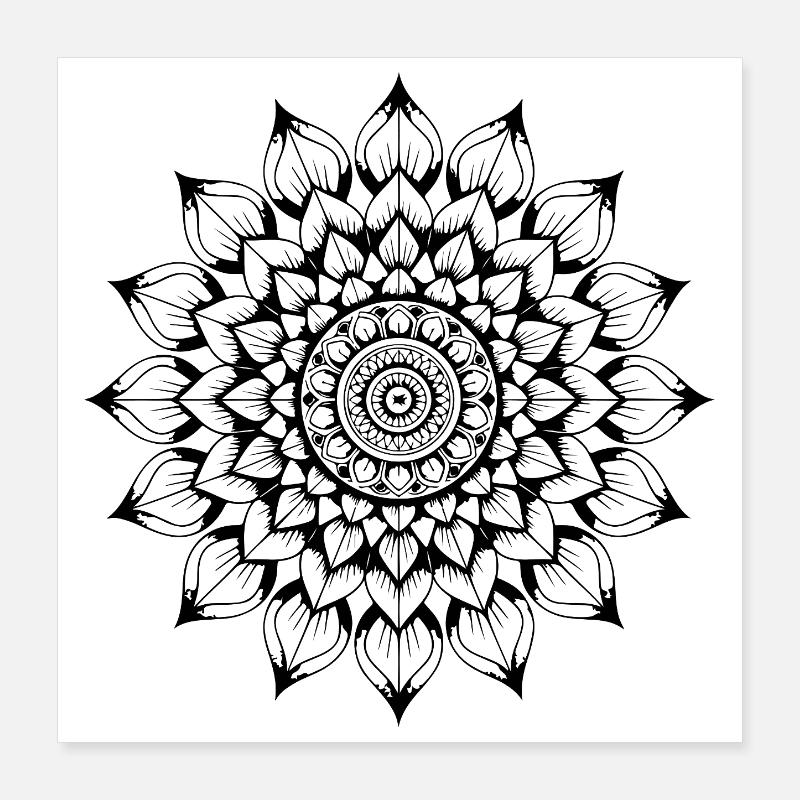 mandala Poster 40 x 40 cm