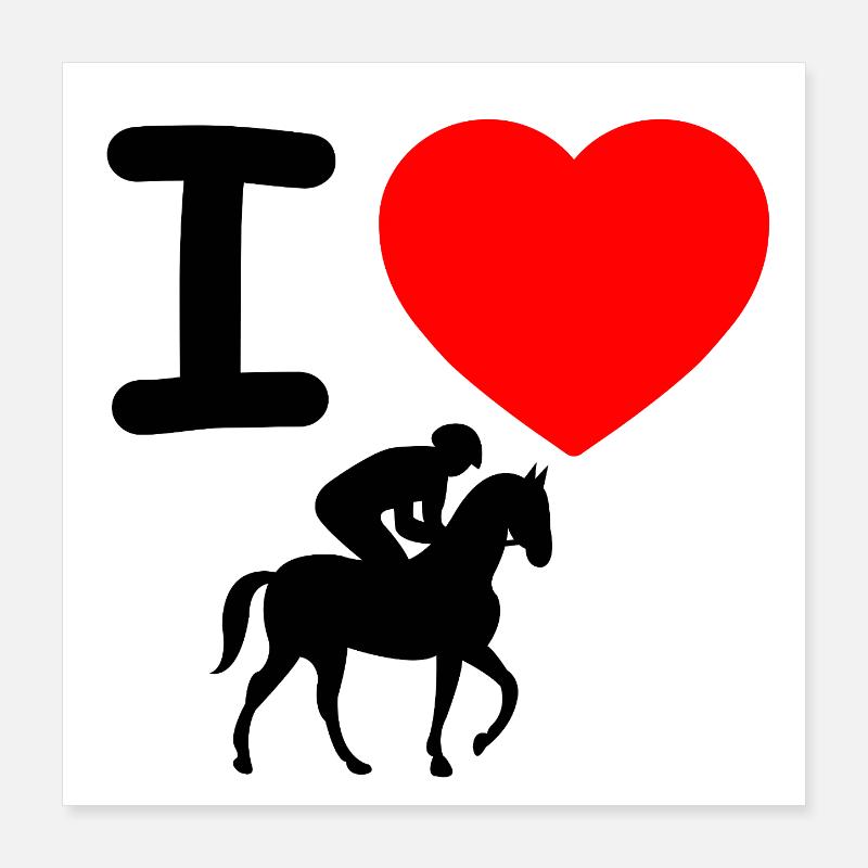horses Poster 16" x 16" (40x40 cm)