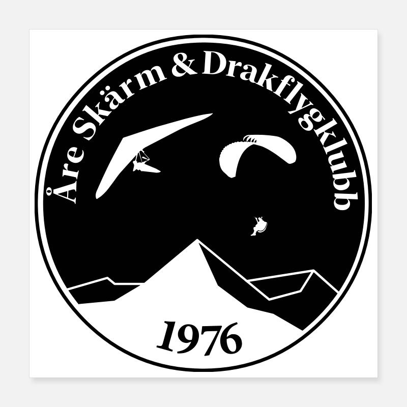 Rundes Logo Poster 40x40 cm