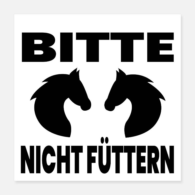 Pferde Poster 40x40 cm