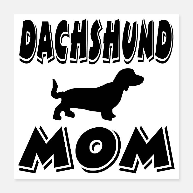 Dackel Poster 40x40 cm