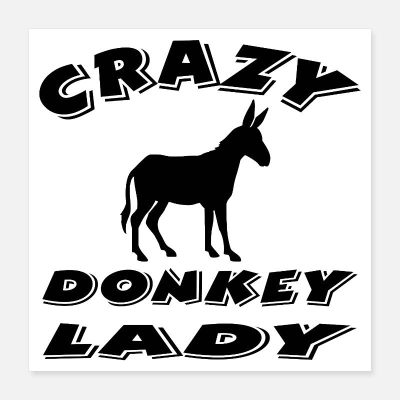 Esel Poster 40x40 cm