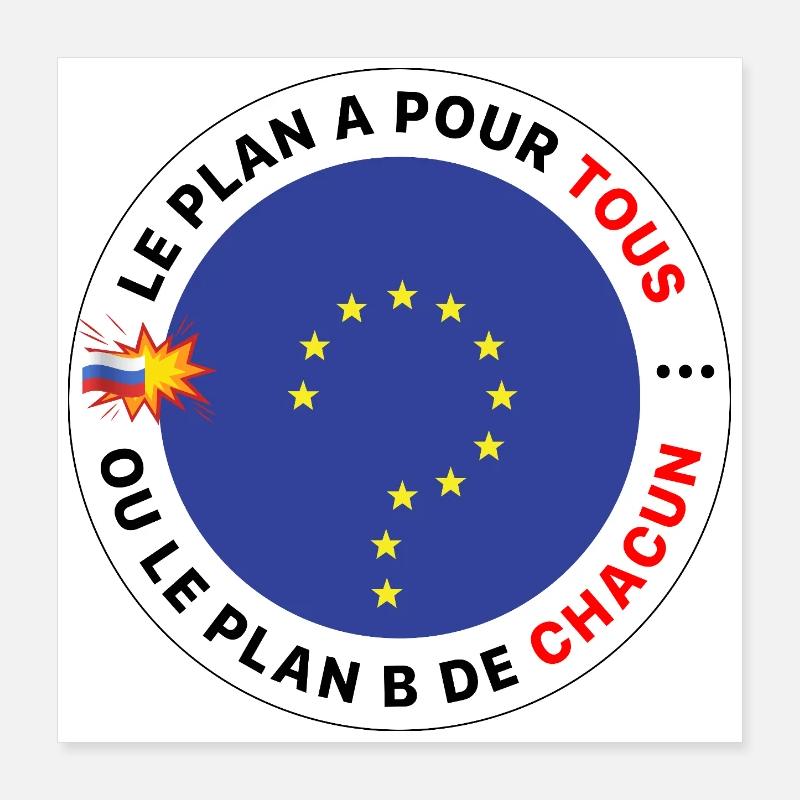 Europe_le_plan_A_pour_tous Poster 40 x 40 cm