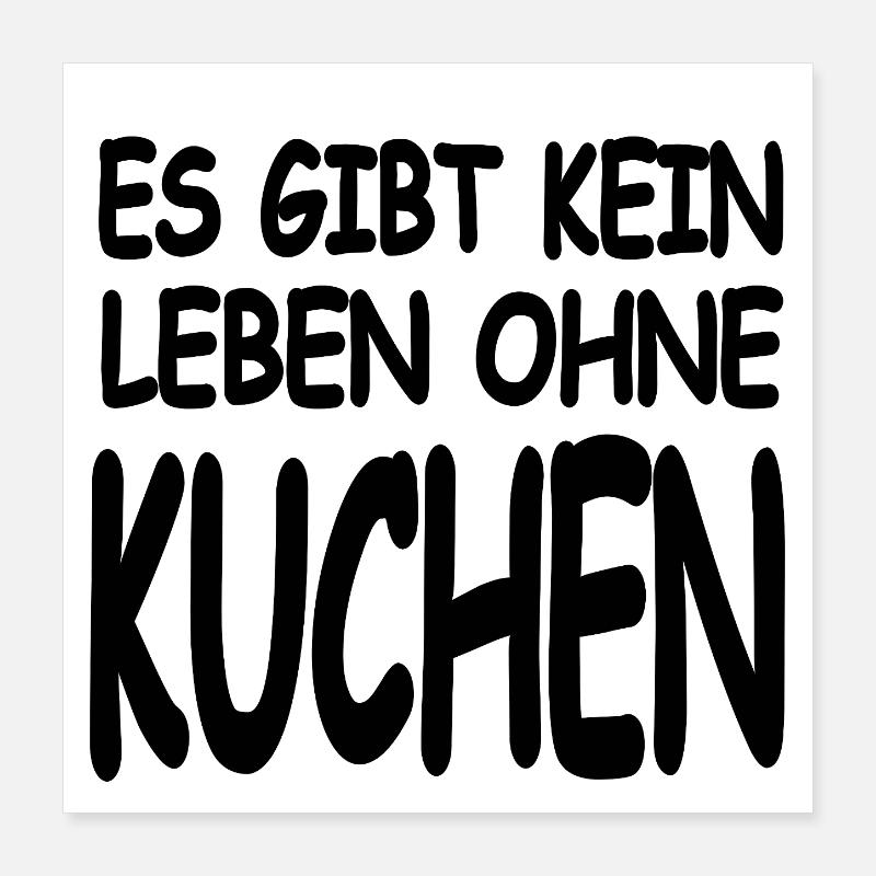 Kuchen Poster 40x40 cm