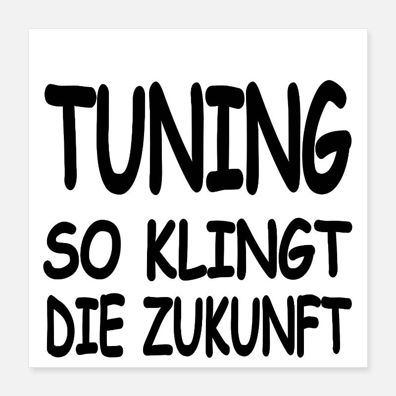 tuning Poster 16" x 16" (40x40 cm)
