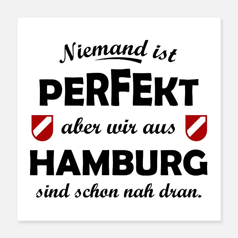 Les supporters de Hambourg Poster 40 x 40 cm