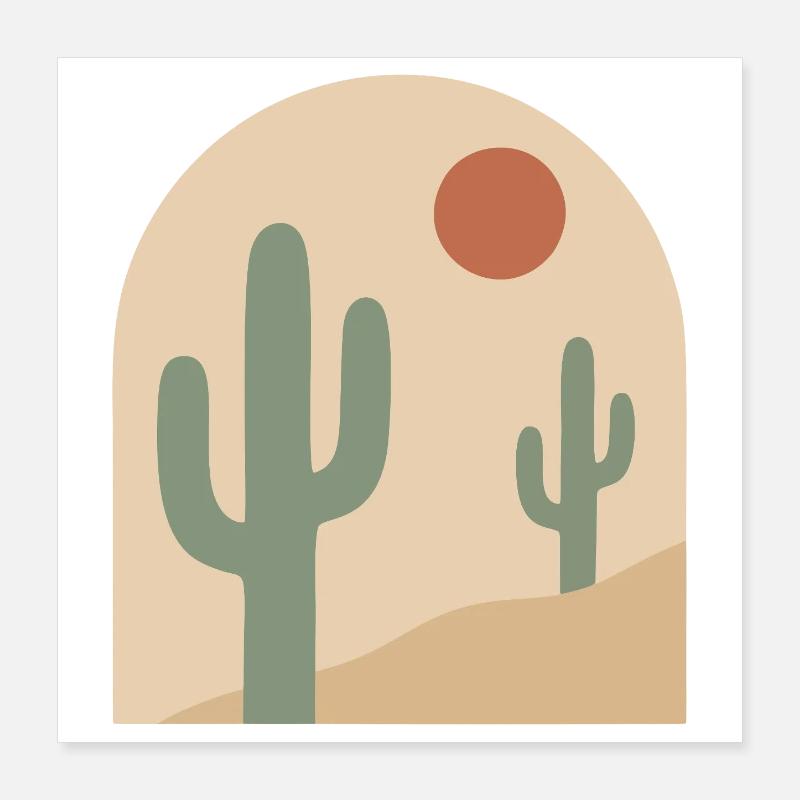 Desert Arch Serenity Poster 40x40 cm