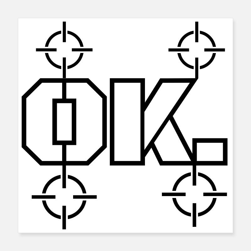 Ok. Poster 40 x 40 cm