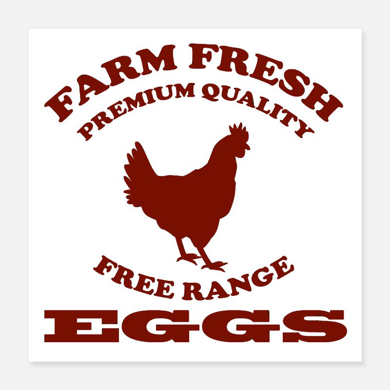 Oeuf Poster 40 x 40 cm